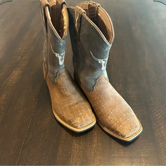 Kids Brown Cowboy Boots