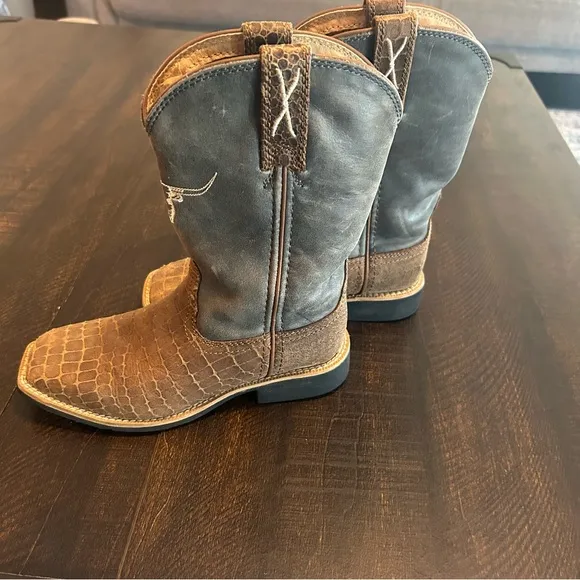 Kids Brown Cowboy Boots