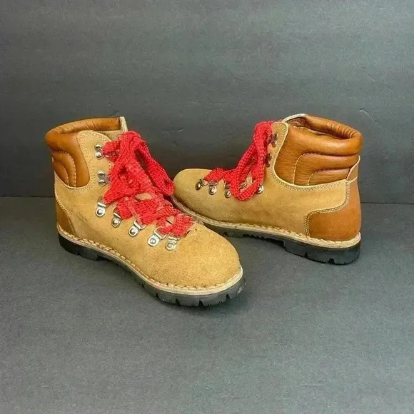 Kinney Boots Women’s Size 6.5 Colorado Brown Suede Lace Up Hiking Boots