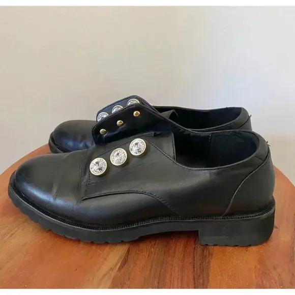 Kurt Geiger Bax Slip On Oxford Shoes Women’s 38 in Black