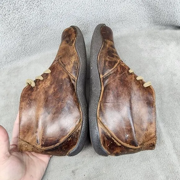 Kuru Shoes Womens Size 9 Brown Leather Lace Up Boots