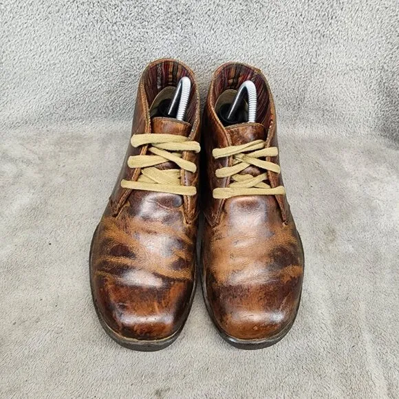 Kuru Shoes Womens Size 9 Brown Leather Lace Up Boots