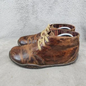 Kuru Shoes Womens Size 9 Brown Leather Lace Up Boots