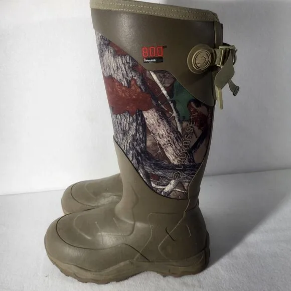 LaCrosse Alpha Agility 17&quot; WP 800 Gram Camo Mens Tall Hunting Boot Sz 9