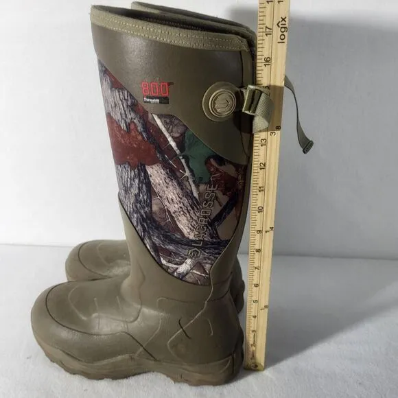 LaCrosse Alpha Agility 17&quot; WP 800 Gram Camo Mens Tall Hunting Boot Sz 9