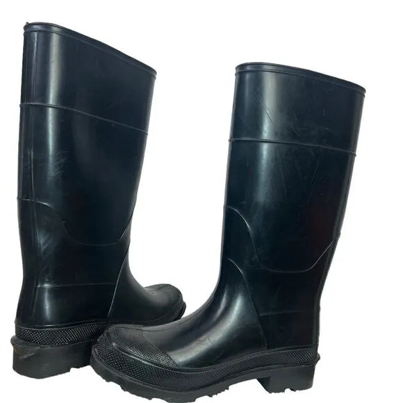 LaCrosse Black Rubber Rain Work Boots, Made in the USA, Men’s Size 9