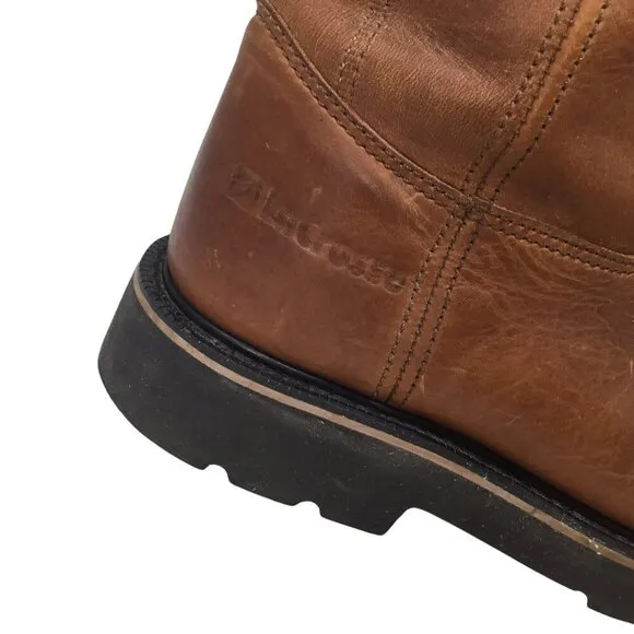 Lacrosse Boots Wellington XL Extralight 6100 Size 7 EE Leather 11&quot; Work Boot