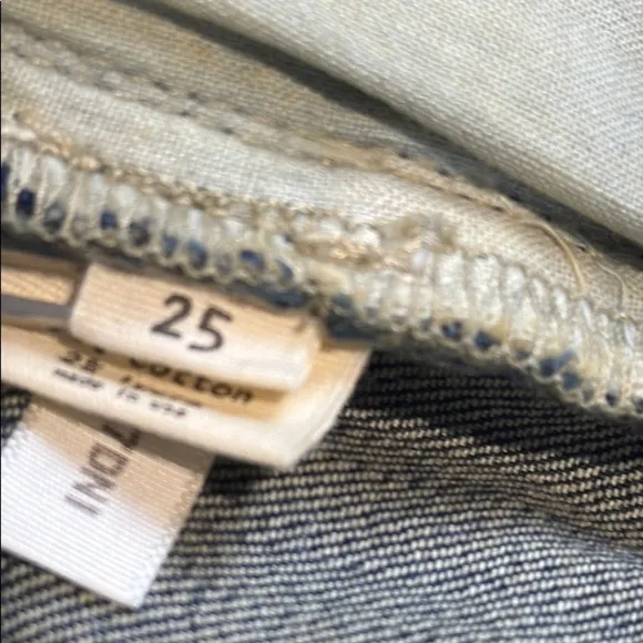 L'AGENCE Blue Ankle Cropped Jeans Slim Fit Ankle Length Size 25 NWT