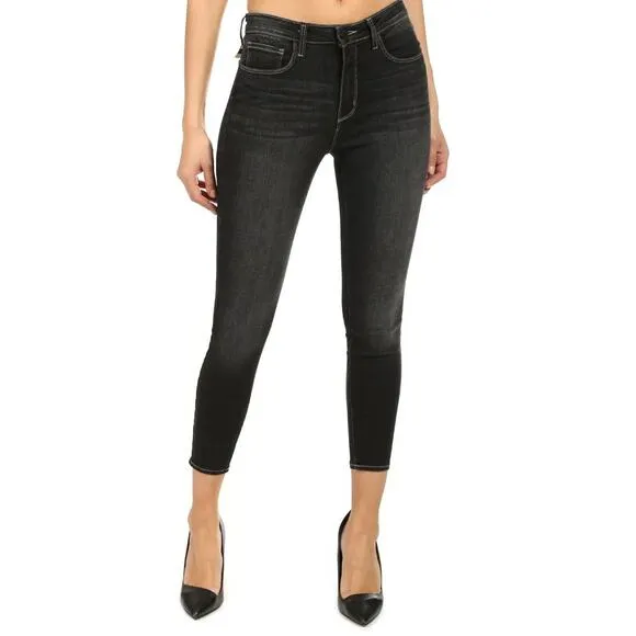 L'Agence Jeans Margot Skinny High Rise Faded Carbon Size 28 - Excellent