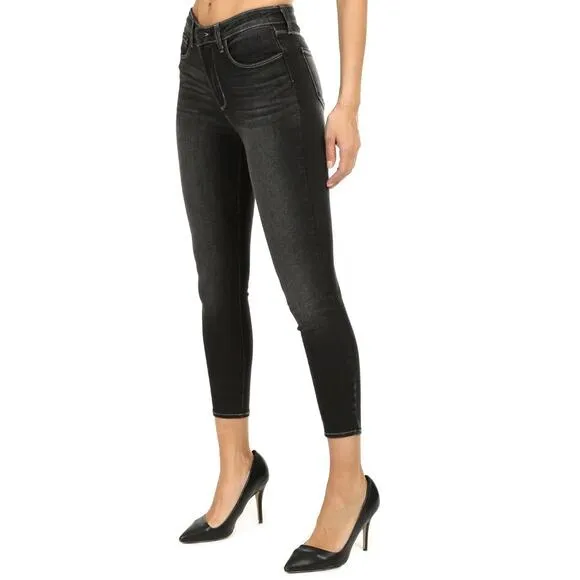 L'Agence Jeans Margot Skinny High Rise Faded Carbon Size 28 - Excellent
