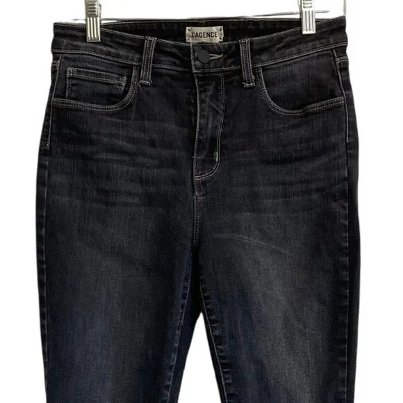 L'Agence Jeans Margot Skinny High Rise Faded Carbon Size 28 - Excellent