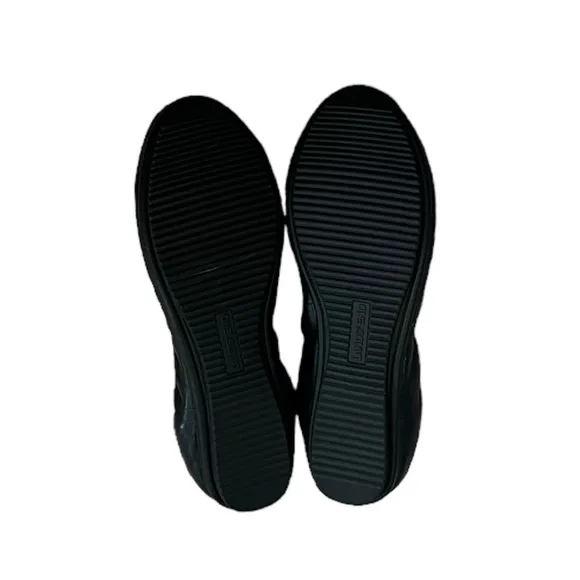 Lands End woman’s comfort elastic slip on ballet flat shoes size 8D EUC