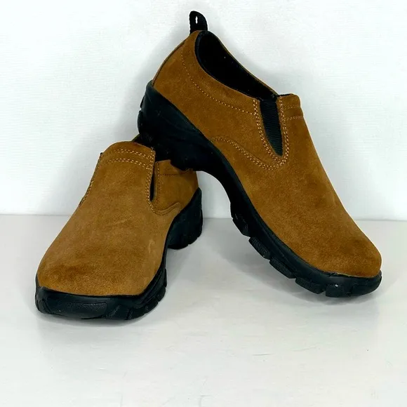 Lands End Women’s All Weather Suede Shoes Slip On Sz‎ 6