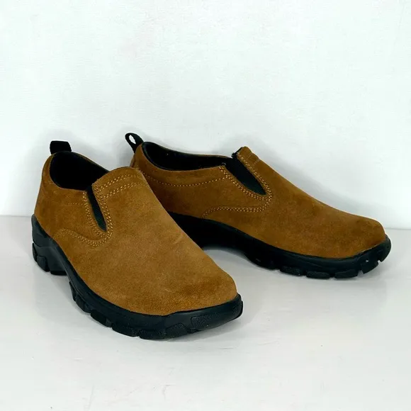 Lands End Women’s All Weather Suede Shoes Slip On Sz‎ 6