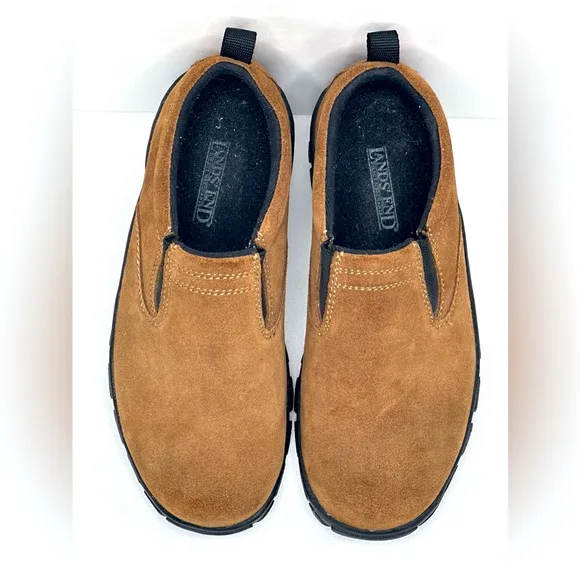 Lands End Women’s All Weather Suede Shoes Slip On Sz‎ 6