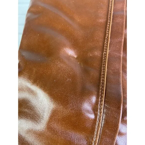 Lane Bryant Tanning Tan Brown Faux Leather Tall High Heel Riding Boots Womens 11