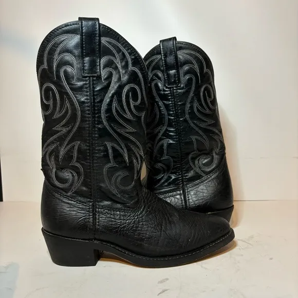 LAREDO (28-1820) BLACK / COWBOY BOOTS - MENS SIZE 7 D Men’s Work Wear