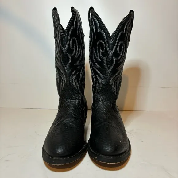 LAREDO (28-1820) BLACK / COWBOY BOOTS - MENS SIZE 7 D Men’s Work Wear