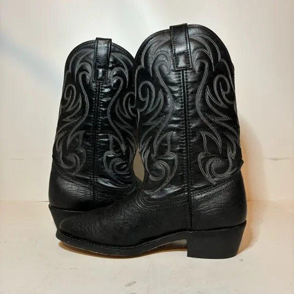 LAREDO (28-1820) BLACK / COWBOY BOOTS - MENS SIZE 7 D Men’s Work Wear
