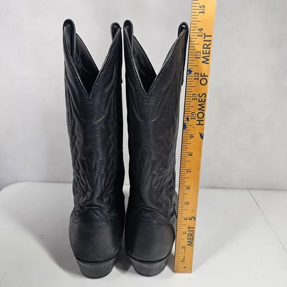 Laredo 6691 Men's Black Jacksonville Western Boots Size 9.5 EW