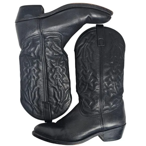 Laredo 6691 Men's Black Jacksonville Western Boots Size 9.5 EW