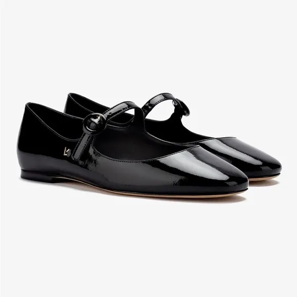 Larroudè - Blair Ballet Flat In Black Patent
