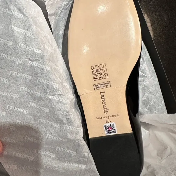Larroudè - Blair Ballet Flat In Black Patent