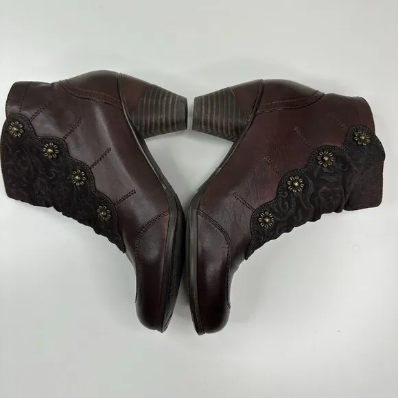 L'Artiste by Spring Step Women's Brown Belgard Leather Victorian Boot EU 37