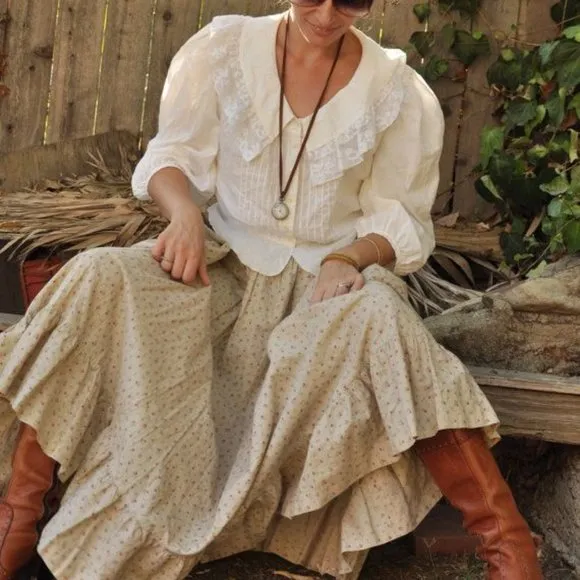 Lauren Jeans Co. Ladies Denim Western Skirt