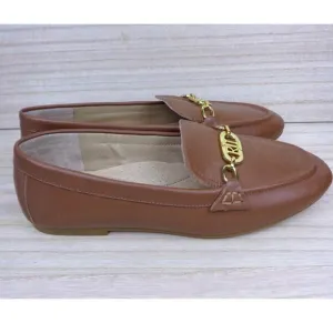 Lauren Ralph Lauren Averi Flat Leather Slip On Loafers Shoes Womens Size 7.5‎