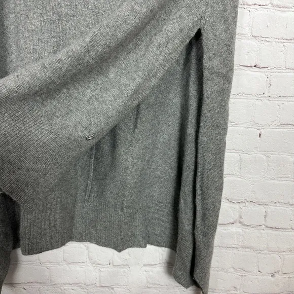 Lauren‎ Ralph Lauren Lambswool blend Poncho Sweater Cape gray Womens One Size