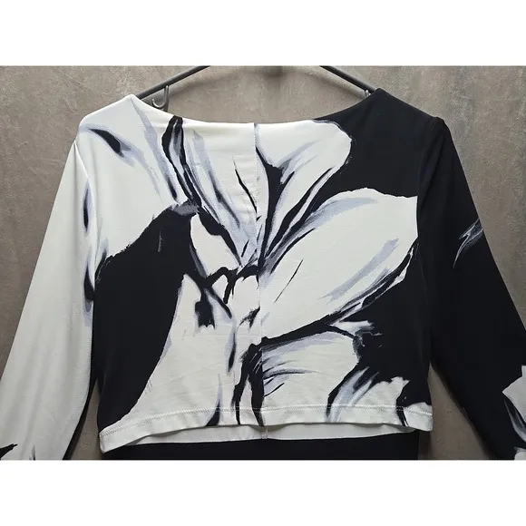 Lauren Ralph Lauren size 4 black and white dress NWT