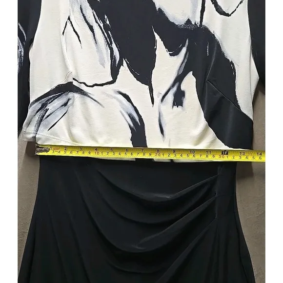 Lauren Ralph Lauren size 4 black and white dress NWT