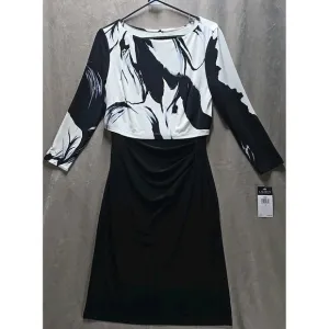 Lauren Ralph Lauren size 4 black and white dress NWT