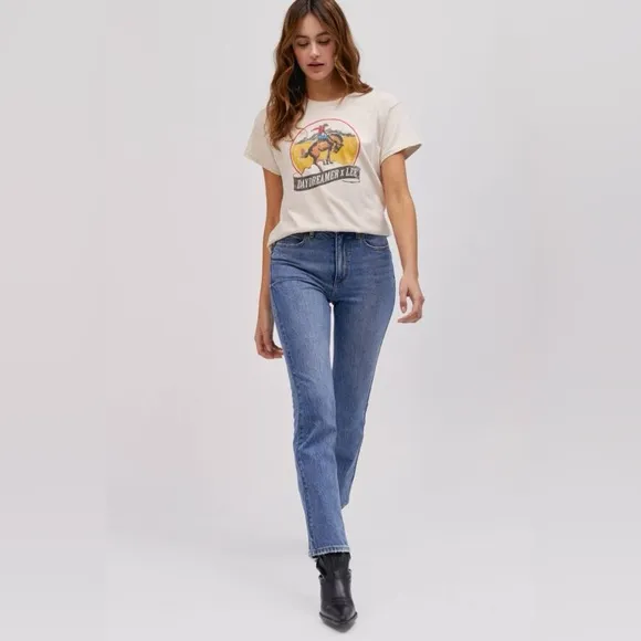 LEE X DAYDREAMER WESTERN CAROL BOOT IN THREAD OF FATE NWT 24, 25, 26 DENIM