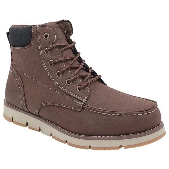 Levi's Men Classic Chukka Work Boots Dean WX UL Size US 9.5M Mahogany Brown
