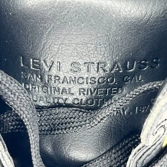 Levi's Mens 51061901A1 Black Dean Moc Toe Lace Up Ankle Rugged Size 10.5 Boots