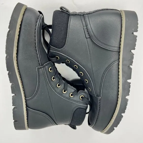 Levi's Mens 51061901A1 Black Dean Moc Toe Lace Up Ankle Rugged Size 10.5 Boots