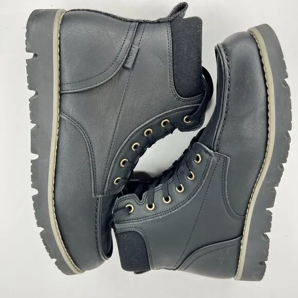 Levi's Mens 51061901A1 Black Dean Moc Toe Lace Up Ankle Rugged Size 10.5 Boots