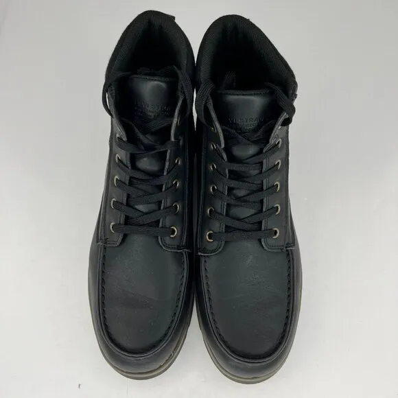 Levi's Mens 51061901A1 Black Dean Moc Toe Lace Up Ankle Rugged Size 10.5 Boots