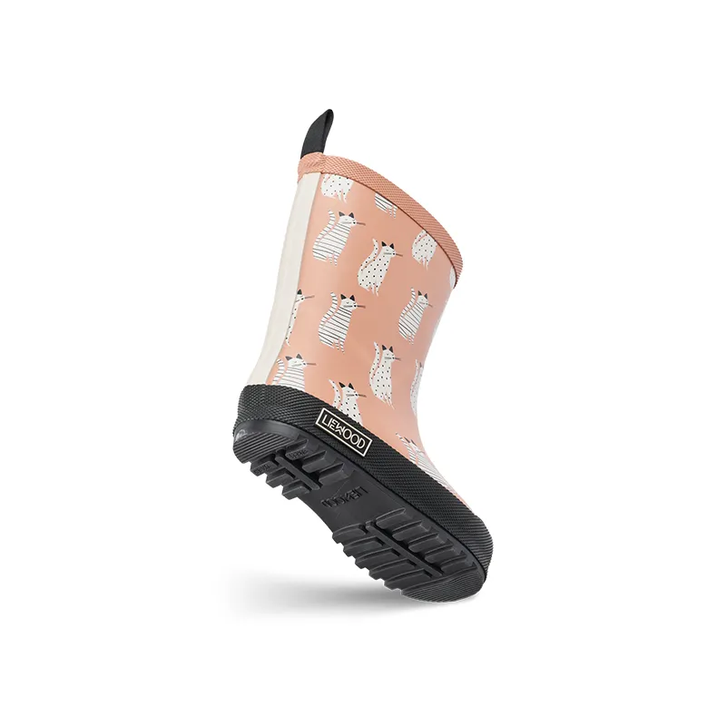 Liewood Thermal rain boots 'Mason' Cat/Tuscany Rose