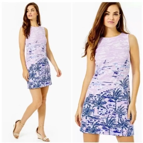 Lilly Pulitzer Gellar Purple Mini Shift Dress