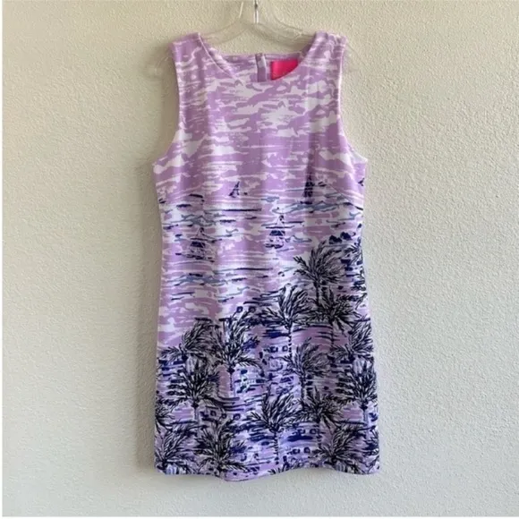 Lilly Pulitzer Gellar Purple Mini Shift Dress