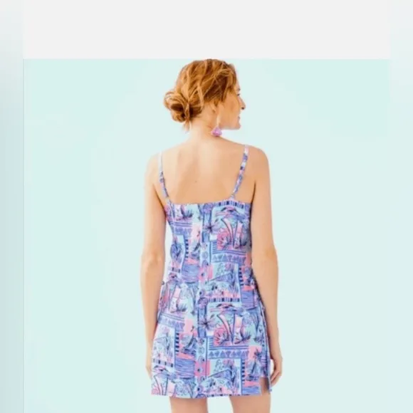 Lilly Pulitzer Sahar Whisper Blue Yeah Buoy Nautical Boat Romper Sz 00