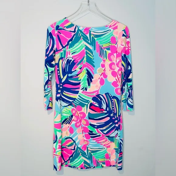 Lilly Pulitzer Sophie Exotic Garden Floral Tropical Print Knit Dress Size S