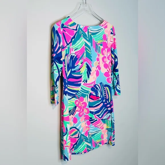 Lilly Pulitzer Sophie Exotic Garden Floral Tropical Print Knit Dress Size S