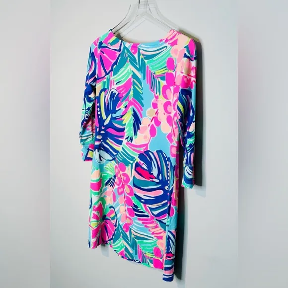 Lilly Pulitzer Sophie Exotic Garden Floral Tropical Print Knit Dress Size S
