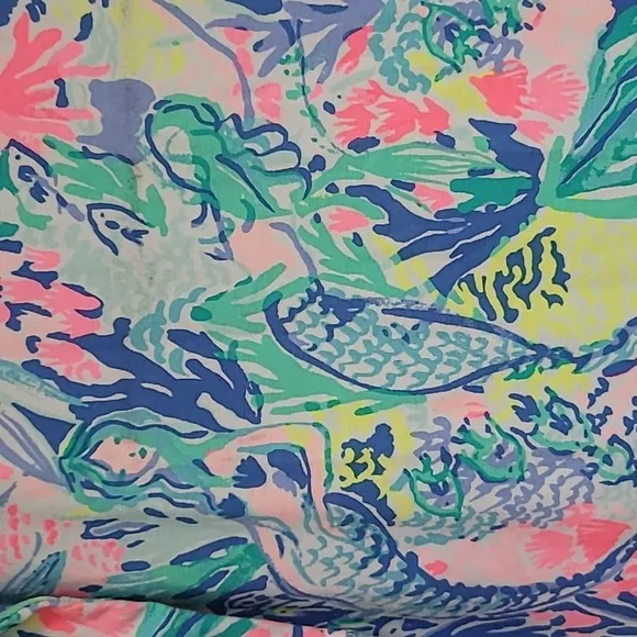 Lilly Pulitzer UPF 50  Sophie Dress Multi Mermaids Cove