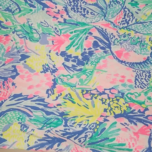 Lilly Pulitzer UPF 50  Sophie Dress Multi Mermaids Cove