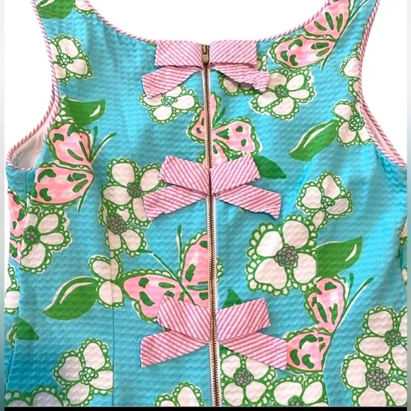 Lilly Pulitzer Women’s Scalloped Hem Shift Dress in “Blue Tootie” Sz 2